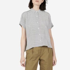 The Clean Silk Short-Sleeve Square Shirt